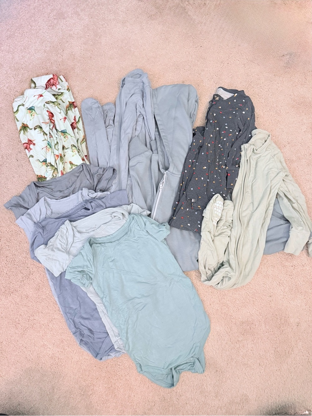 10 pack ✨ all bamboo sleepwear bundle 12-24mos